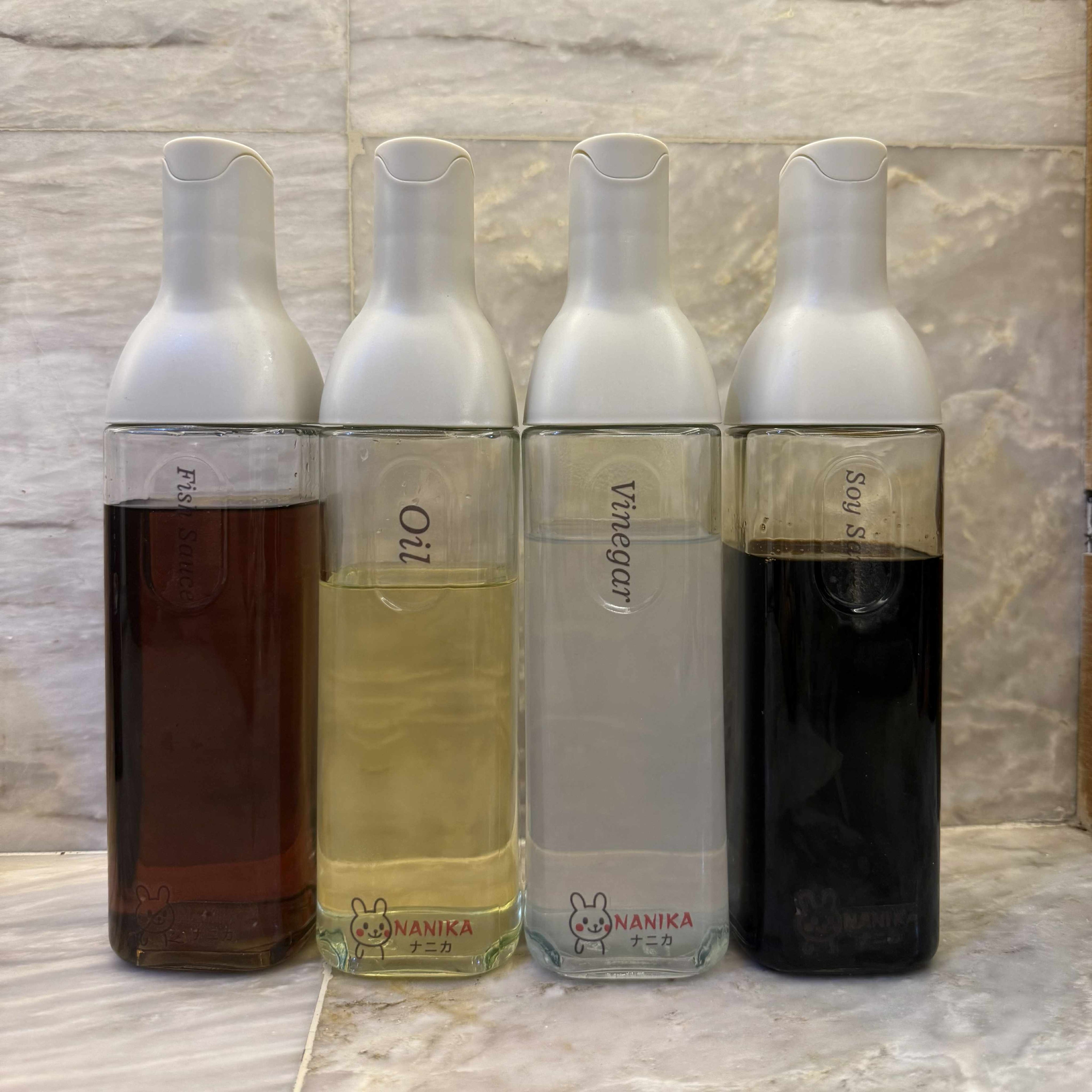 Non-spill glass bottle