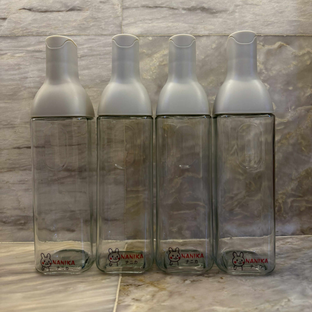 Non-spill glass bottle