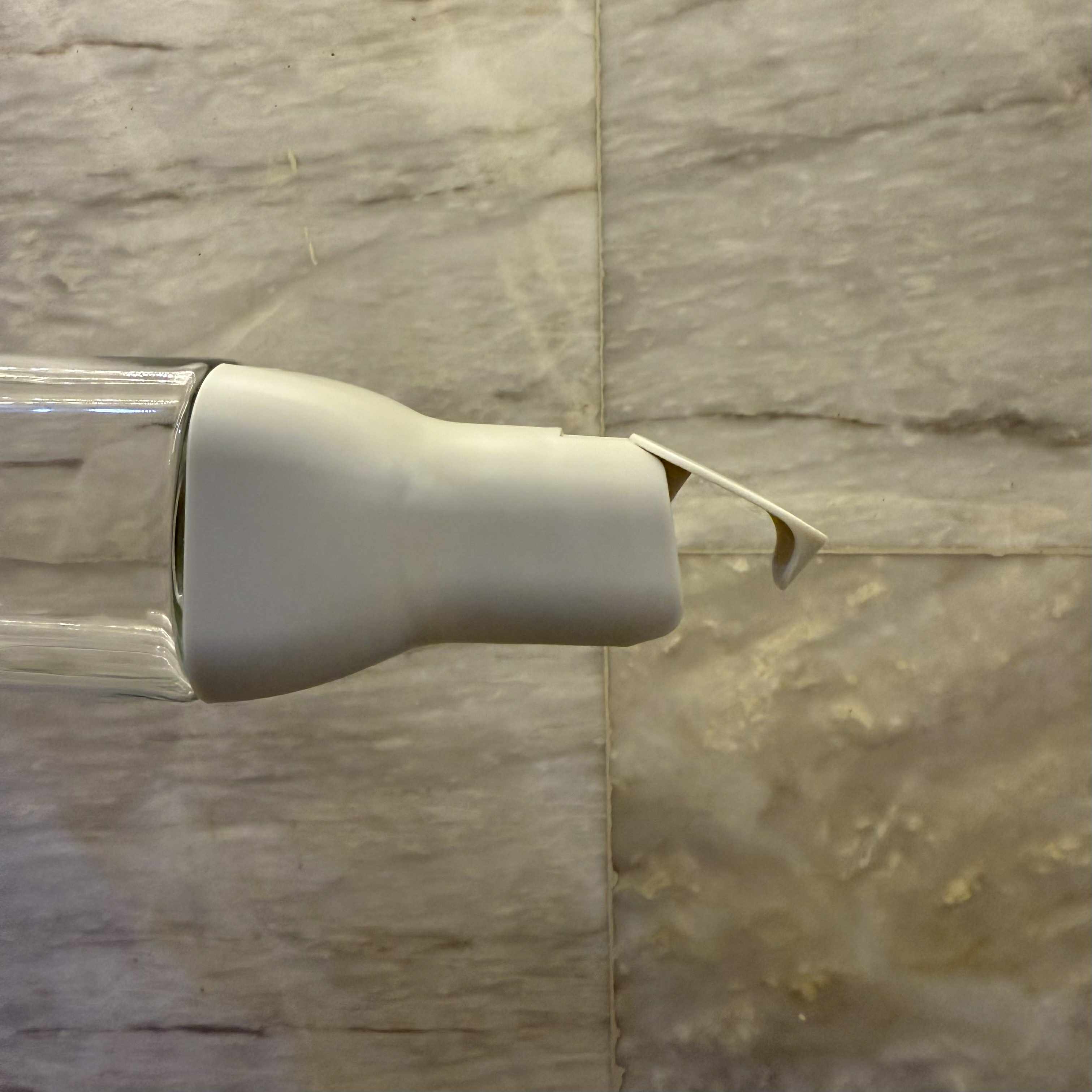 Non-spill glass bottle