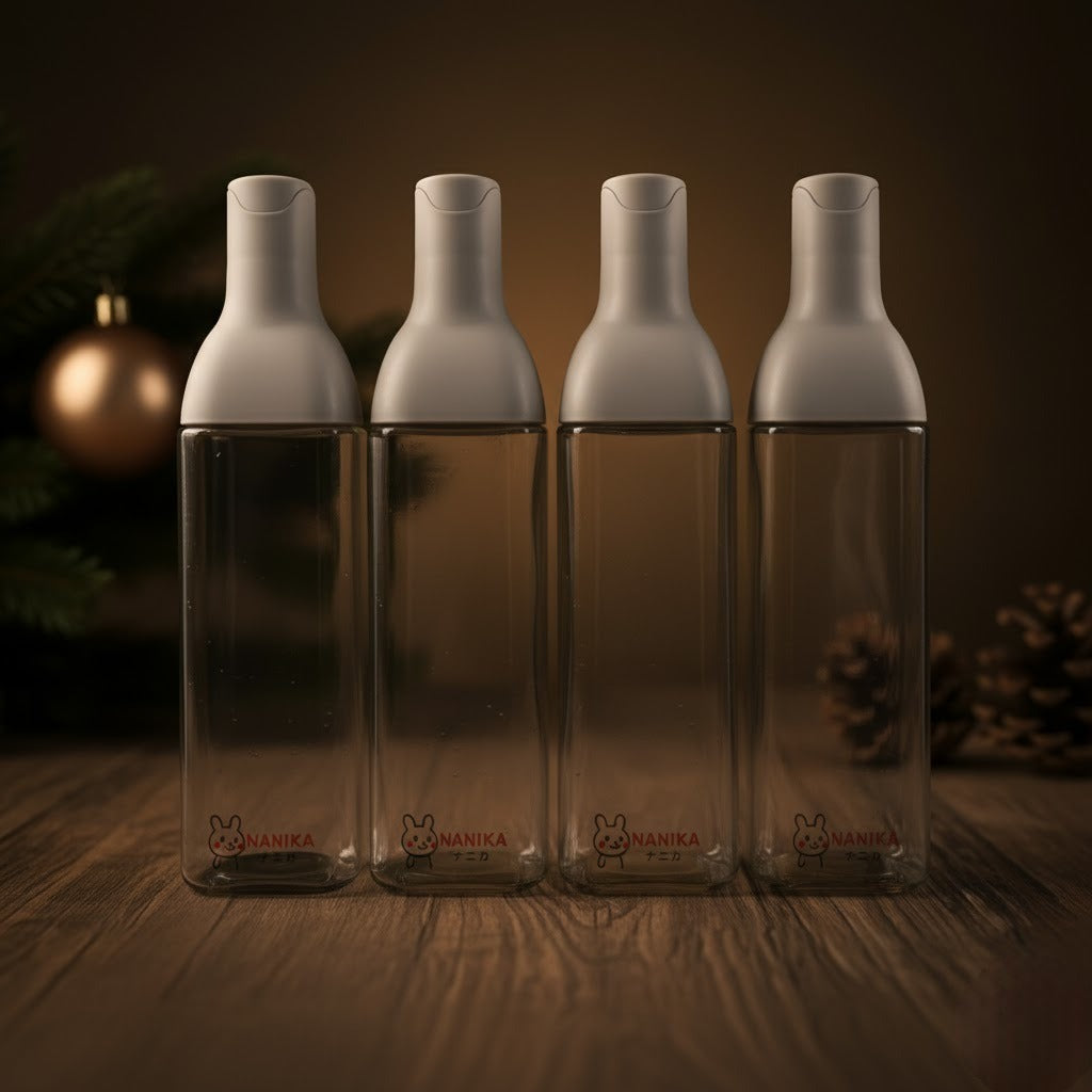 Non-spill glass bottle